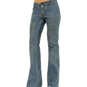 Vintage Low Rise Flare Jeans Grunge y2k 2000s Bratz Britney Spears Size 1
